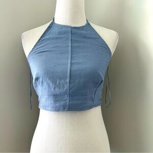 Revolve House of Harlow 1960 Linen Blend Halter Top